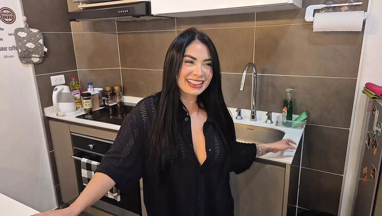 Wife Deep Throat Blowjob on Men's Day - Big Tits Latina Sucking Big Dick POV