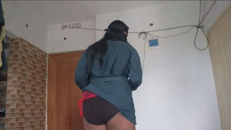 Shy Muslim Girl Slowly Removes Burqa - Desi Village Bhabhi Solo