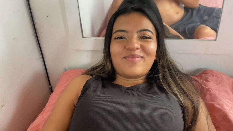 Julian fucks Mishell's big booty Latina best friend raw in amateur POV massage