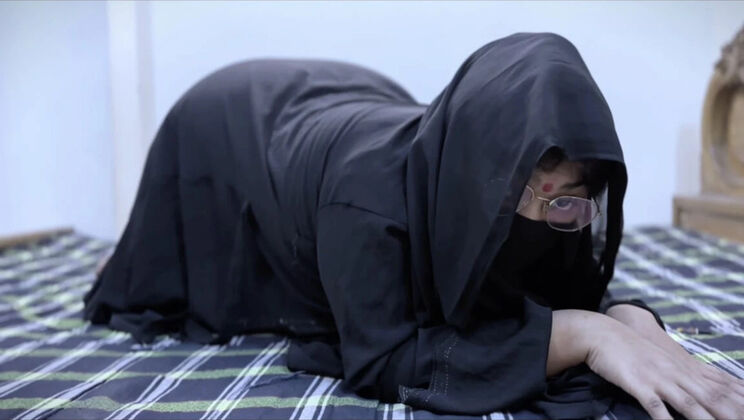 Hijab Stepmom Aria Mia Rough Anal Fuck by Stepson in Hotel Room - Caught on Bed!