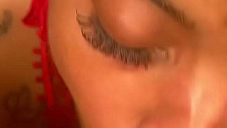 Blonde Baddies HoneyDipped & Mani Share Huge BBC - Sloppy Double Blowjob & Spitting