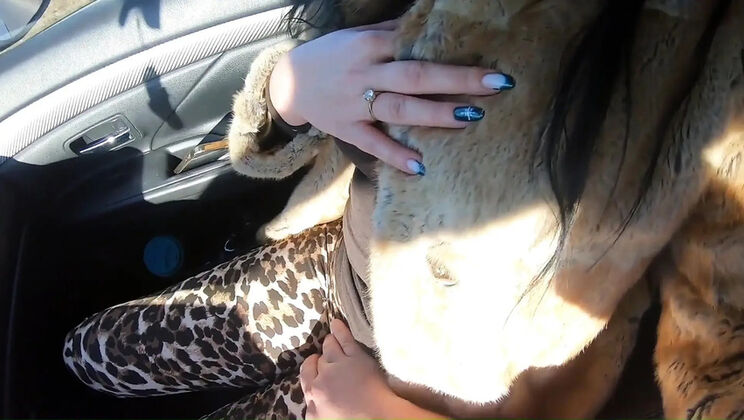 Milfycalla Rough Sex Blowjob in Leather & Stockings - Episode 28 Outdoor POV Fuck