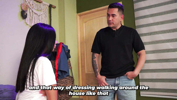 Stepdad Fucks Skinny Teen Stepdaughter At Home - Jean Paul & Veronica Montiel