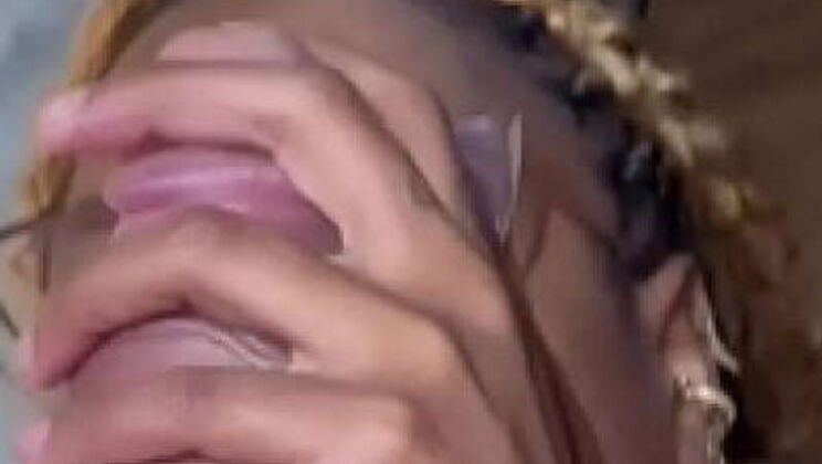 Scarlet enjoys Big Rasta2's huge cock - Brunette with big booty and glasses