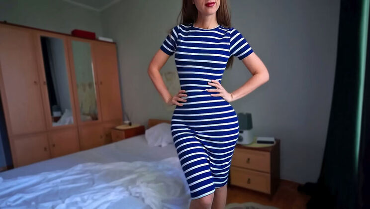 Skinny Step Mom Accidentally Cums Helping Step Son Finish in Her Panties - Amateur Taboo Roleplay