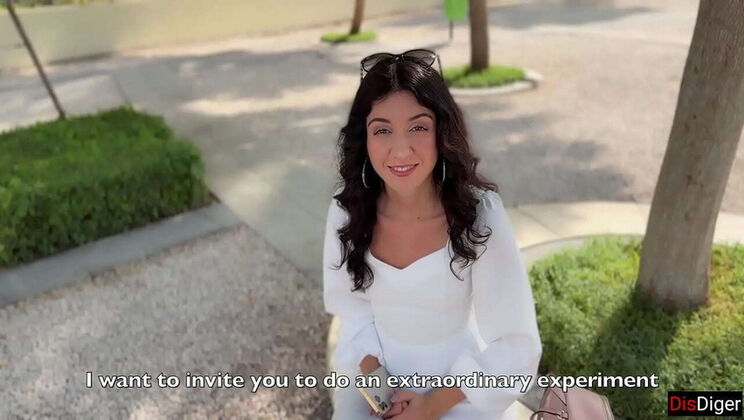 Public Agent Fucks Skinny Brunette for iPhone - Huge Cumload Facial Outside