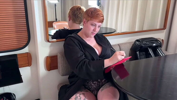 Curvy Redhead Model Blowjob - Casting Couch Hotel Sex Gone Wrong