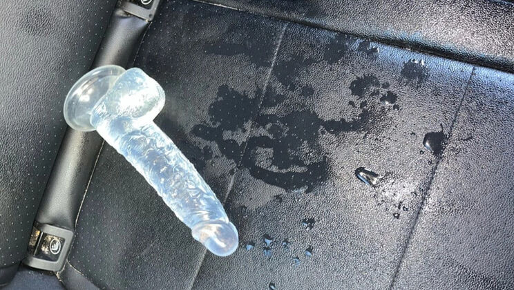 Sourpatchsummer Makes a Huge Mess in Car Back Seat - Extreme Squirting & Loud Orgasm