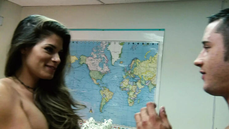 Madelyn Marie Slut Secretary Fucks Boss Danny Mountain Anal Blowjob