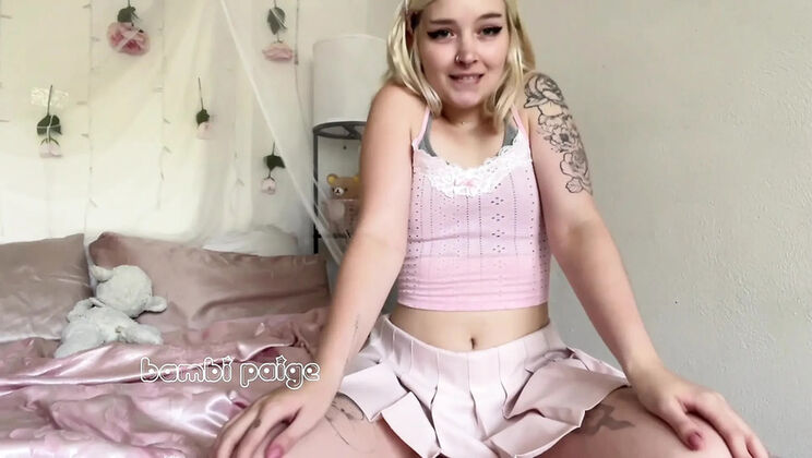 Bambi Paige Hot Blonde Teacher JOI Jerk Off Instructions After School POV