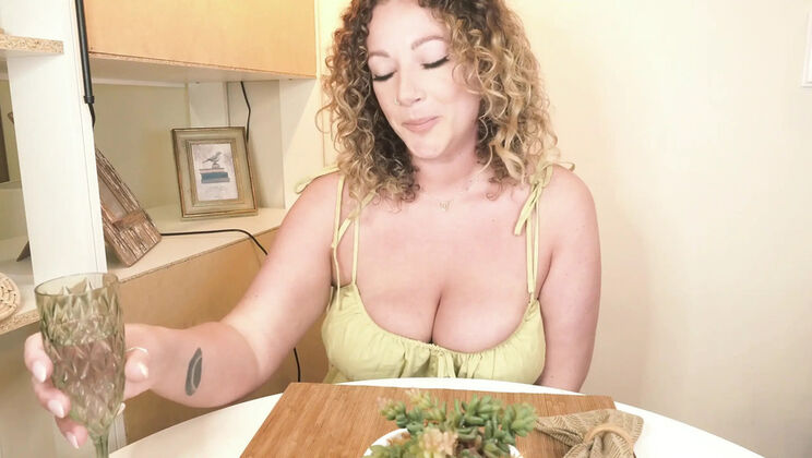 British MILF Sasha Curves Step Mom Role Play Blowjob & Solo Dildo Masturbation 4K