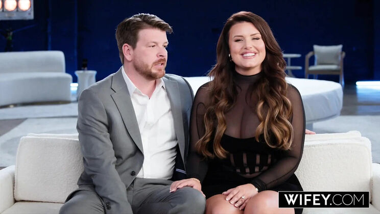 Curvy Hotwife Blindfolded Gangbang Surprise - Gorgeous Wifey Lacy Takes Multiple Cocks