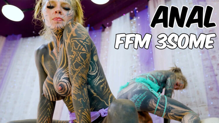Heavily Tattooed Teens Fuck Hard - ATM & Gapes with Facial Cumshot
