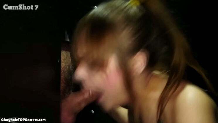 12 Insane Gloryhole Cumshots in a Row with Hot Babes