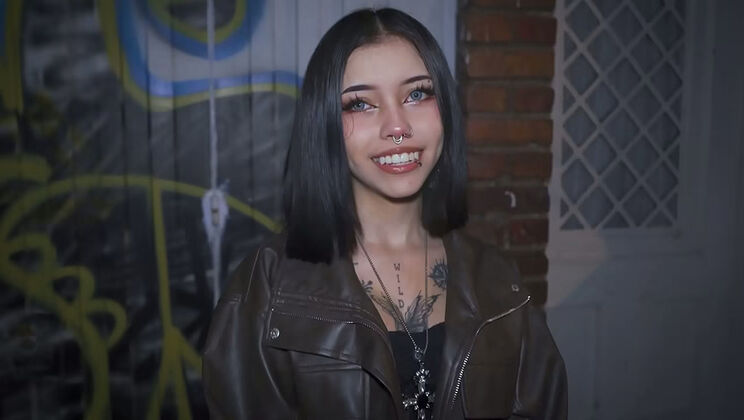 Goth Cutie Takes Creampie From Ex - Rough Doggystyle POV