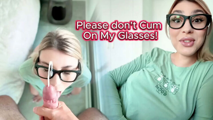 Step-Son Dare: Don't Cum on My Glasses! Huge Booty MILF POV