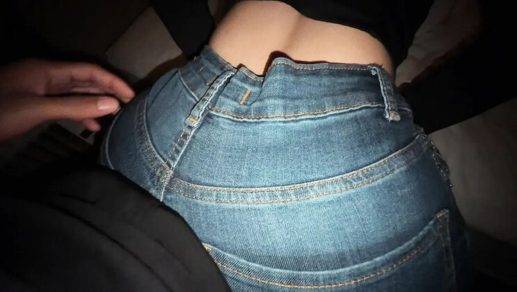 19yo Teen Dry Humps Roommate's Huge Ass in Tight Jeans