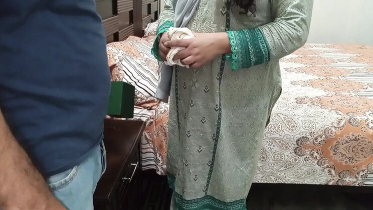 Indian maid caught lying – watch hidden, then creampie sex