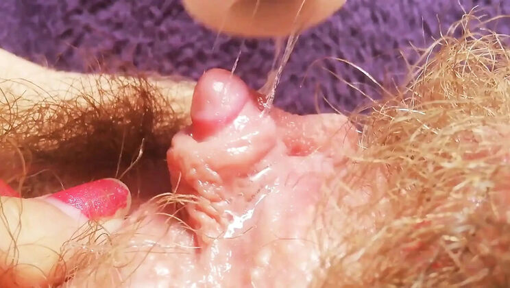 Extreme Close-Up Big Clit Orgasm: Rough Vibrator On Huge Clitoris