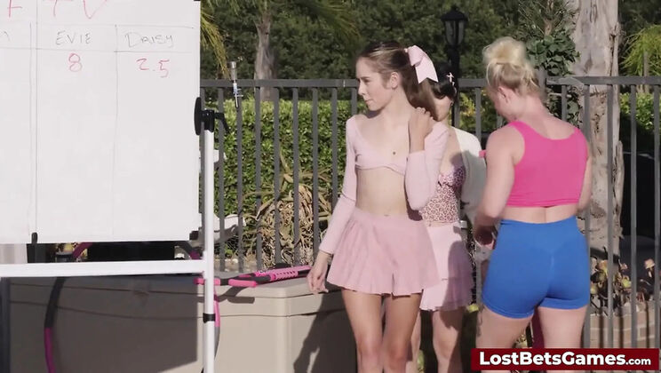 Wild Strip Game Show: Loser Teen Recites National Anthem and Undresses