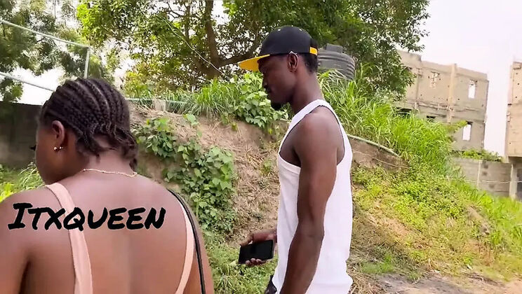 Pretty Young Lady Stranded on the Road Gets Blowjob and Doggy Style From Big Black Cock