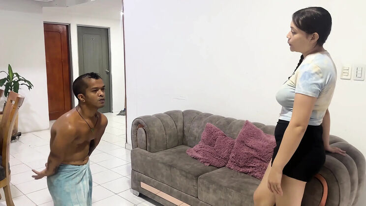 Rich Neighbor Gets Wifi Key and Fucks Me in My Towel