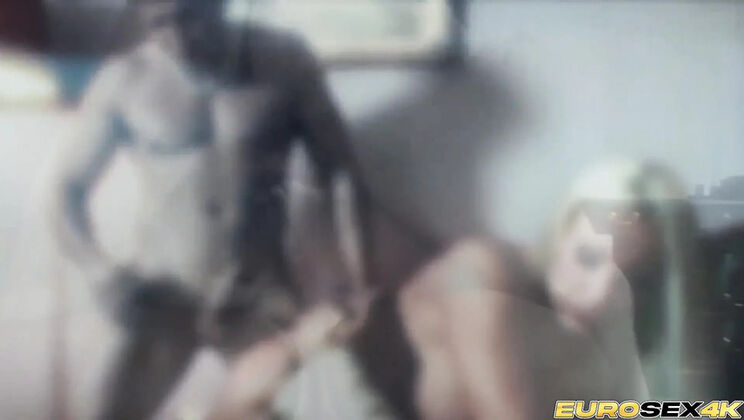 Blonde Winnie with Big Tits Gets Rough Threesome and Double Penetration