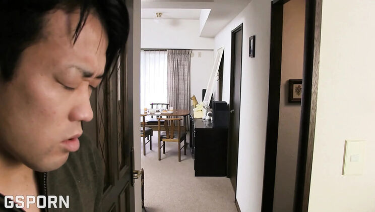 Japanese House MILF Gets Young Cock in Her Wet Pussy