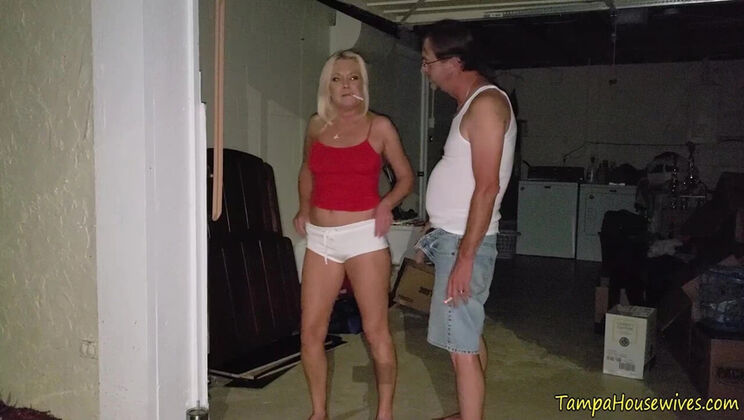 Smoking Hot Blonde Wife Gets Fucked Out Front and Out Back