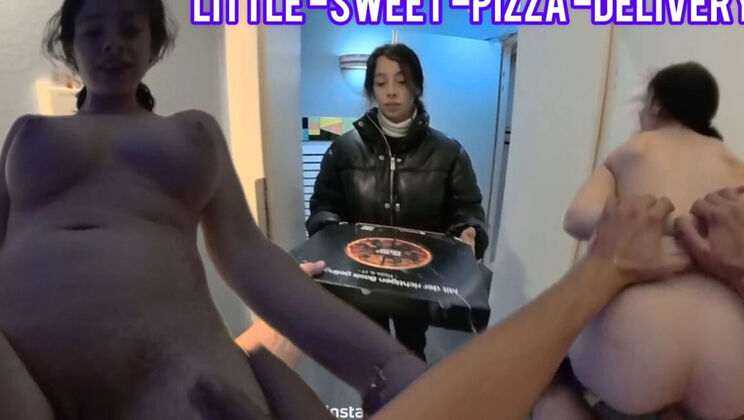 Rough Sex with Italian Pizza Delivery Teen for Money at Hotel – Little Pretty Big Tits Big Ass