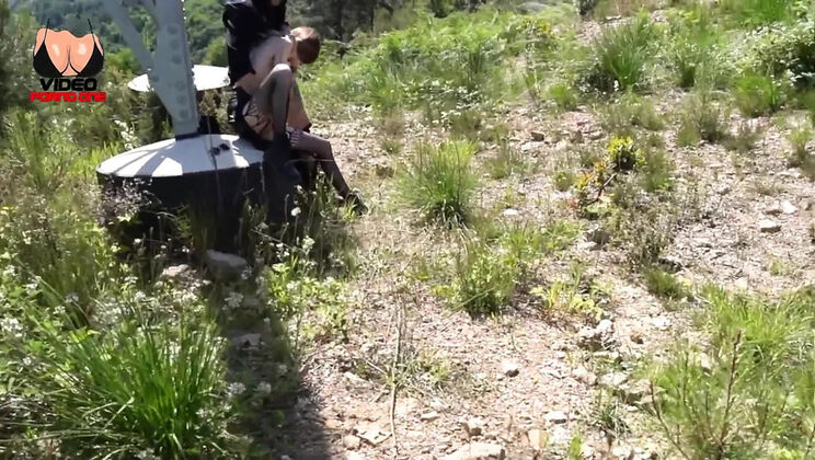 Hot Teen Brunette With Tattoos Needs a Fuck Break While Hiking Outdoors